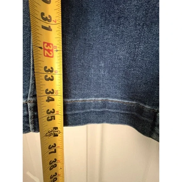 Kut From The Kloth Meg Jeans Womens 6 Blue Wide Leg High Rise Exposed Button Fly - Picture 11 of 12